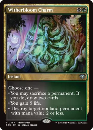 Image of Witherbloom Charm (PPSOS-367) - Promo Pack: Secrets of Strixhaven Foil