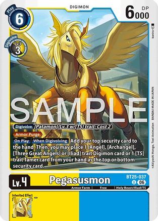 Image of Pegasusmon (BT25-037) - Dual Revolution