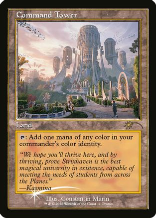 Image of Command Tower (Strixhaven: Omens of Chaos) (MEDIA-001) - Media Promos Foil