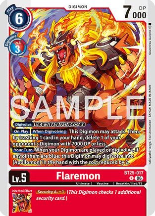 Image of Flaremon (BT25-017) - Dual Revolution Foil