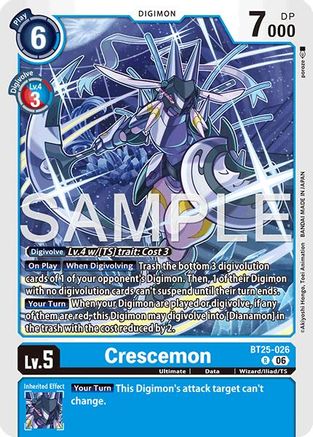 Image of Crescemon (BT25-026) - Dual Revolution Foil