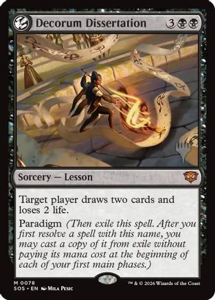 Image of Decorum Dissertation (PPSOS-078) - Promo Pack: Secrets of Strixhaven Foil