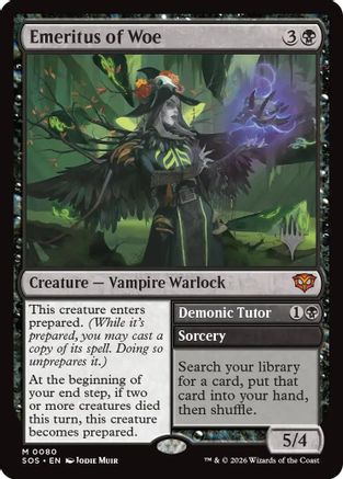 Image of Emeritus of Woe (PPSOS-080) - Promo Pack: Secrets of Strixhaven