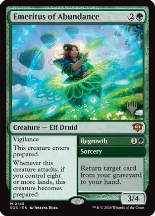 Image of Emeritus of Abundance (PPSOS-145) - Promo Pack: Secrets of Strixhaven Foil