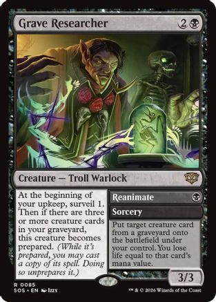 Image of Grave Researcher (PPSOS-085) - Promo Pack: Secrets of Strixhaven
