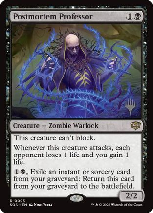 Image of Postmortem Professor (PPSOS-093) - Promo Pack: Secrets of Strixhaven