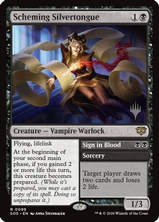 Image of Scheming Silvertongue (PPSOS-099) - Promo Pack: Secrets of Strixhaven