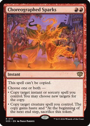Image of Choreographed Sparks (PPSOS-111) - Promo Pack: Secrets of Strixhaven Foil
