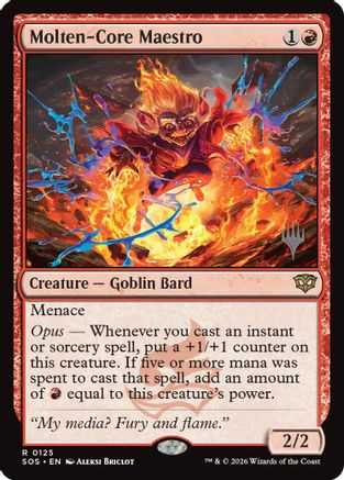 Image of Molten-Core Maestro (PPSOS-125) - Promo Pack: Secrets of Strixhaven