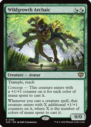 Image of Wildgrowth Archaic (PPSOS-168) - Promo Pack: Secrets of Strixhaven Foil