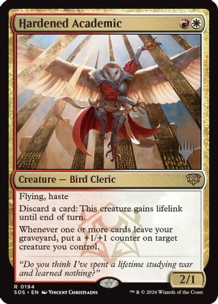 Image of Hardened Academic (PPSOS-194) - Promo Pack: Secrets of Strixhaven Foil