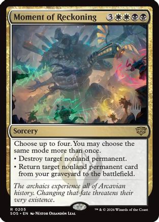 Image of Moment of Reckoning (PPSOS-205) - Promo Pack: Secrets of Strixhaven Foil