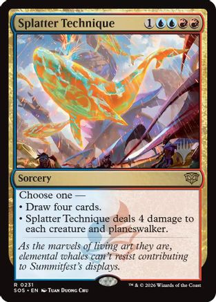 Image of Splatter Technique (PPSOS-231) - Promo Pack: Secrets of Strixhaven Foil