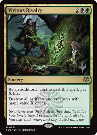 Image of Vicious Rivalry (PPSOS-241) - Promo Pack: Secrets of Strixhaven Foil