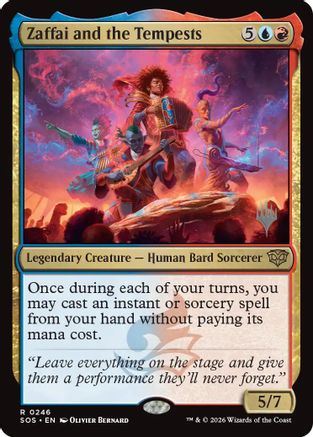 Image of Zaffai and the Tempests (PPSOS-246) - Promo Pack: Secrets of Strixhaven Foil