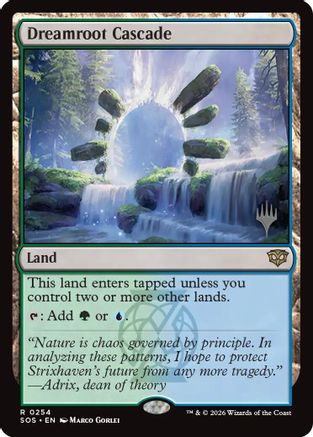 Image of Dreamroot Cascade (PPSOS-254) - Promo Pack: Secrets of Strixhaven Foil