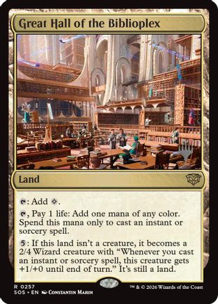 Image of Great Hall of the Biblioplex (PPSOS-257) - Promo Pack: Secrets of Strixhaven