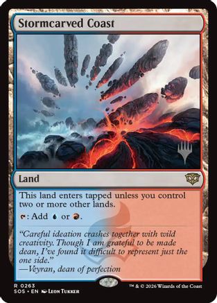 Image of Stormcarved Coast (PPSOS-263) - Promo Pack: Secrets of Strixhaven Foil