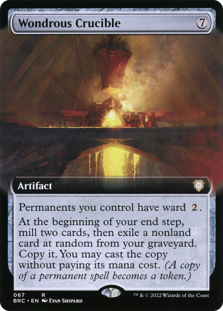Image of Wondrous Crucible (Extended Art) [The Brothers' War Commander]
