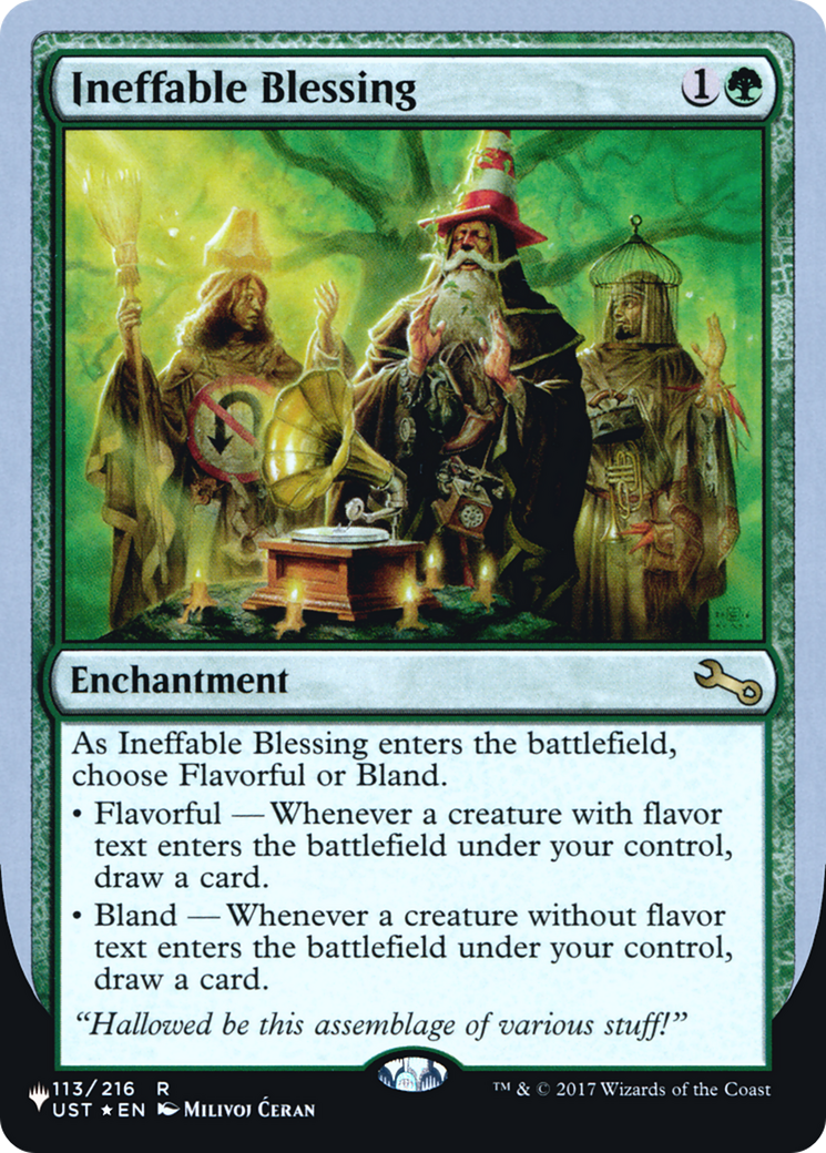 Image of Ineffable Blessing (Flavorful) (Unfinity Foil Edition) [The List]