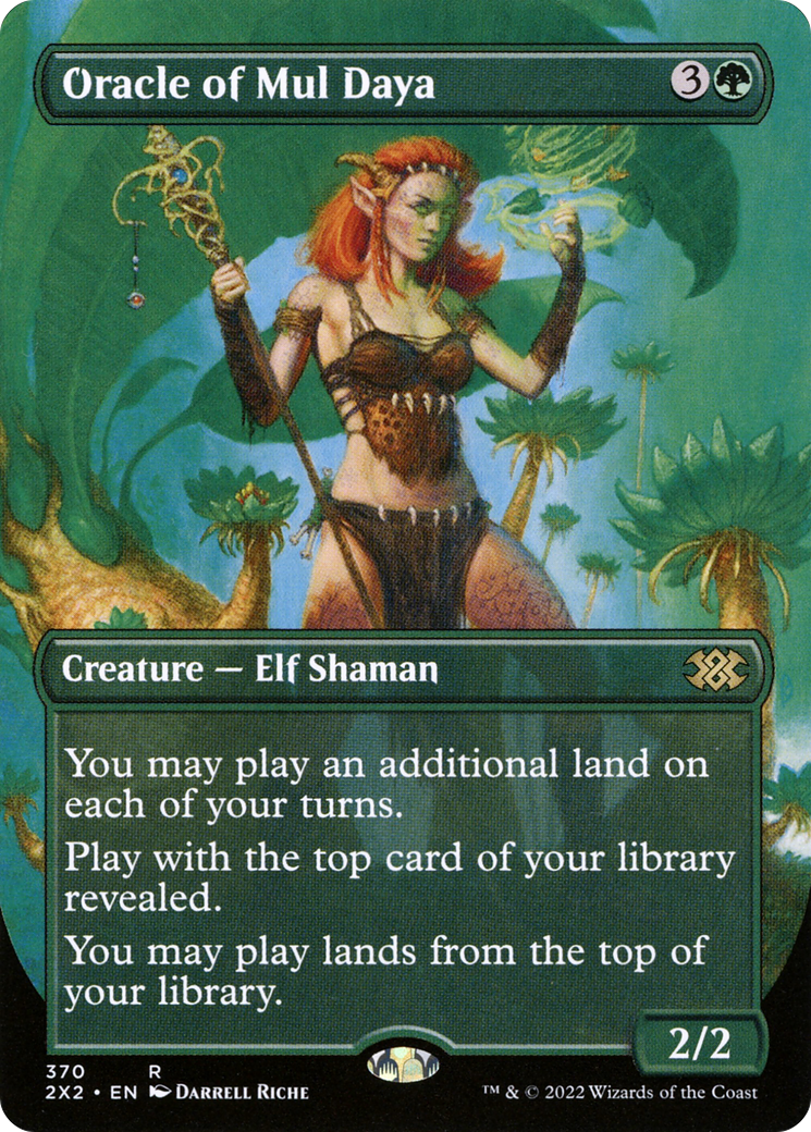 Image of Oracle of Mul Daya (Borderless Alternate Art) [Double Masters 2022]