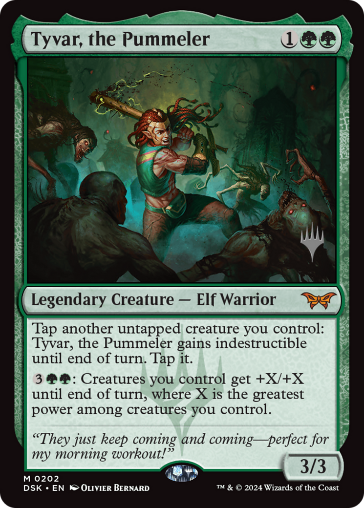 Image of Tyvar, the Pummeler (Promo Pack) [Duskmourn: House of Horror Promos]