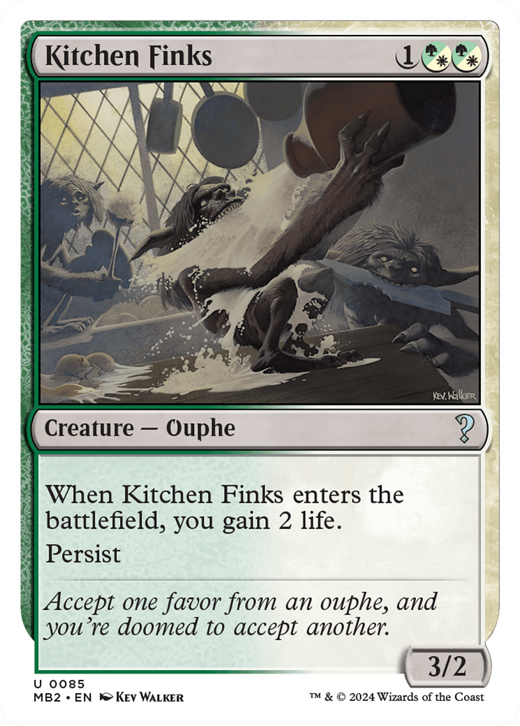 Image of Kitchen Finks (White Border) [Mystery Booster 2]