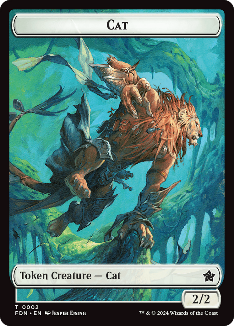 Image of Cat (0001) // Cat (0002) Doubled-Sided Token [Foundations Tokens]