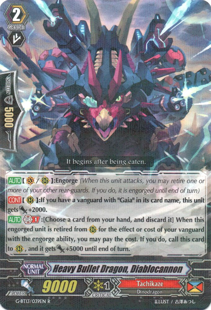 Image of Heavy Bullet Dragon, Diablocannon (G-BT13/039EN) [Ultimate Stride]