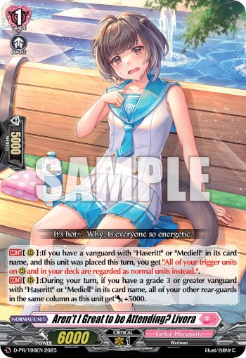 Image of Aren't I Great to be Attending? Livora (D-PR/0190EN 2023) [D Promo Cards]