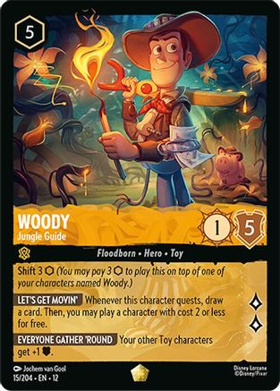 Image of Woody - Jungle Guide (15/204) - Wilds Unknown Cold Foil