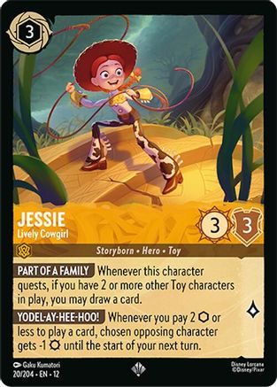 Image of Jessie - Lively Cowgirl (20/204) - Wilds Unknown Cold Foil