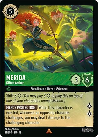 Image of Merida - Gifted Archer (89/204) - Wilds Unknown Cold Foil