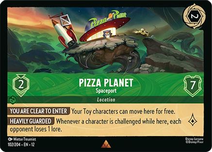Image of Pizza Planet - Spaceport (102/204) - Wilds Unknown Cold Foil