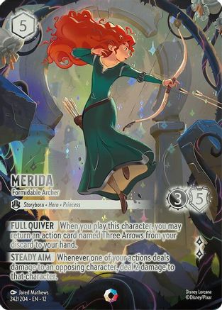 Image of Merida - Formidable Archer (Iconic) (242/204) - Wilds Unknown Holofoil