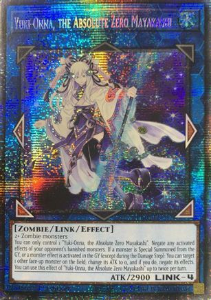 Image of Yuki-Onna, the Absolute Zero Mayakashi (Starlight Rare) (RA05-EN057) - Rarity Collection 5 1st Edition