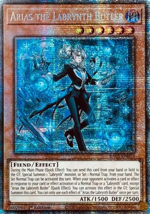 Image of Arias the Labrynth Butler (Starlight Rare) (RA05-EN028) - Rarity Collection 5 1st Edition
