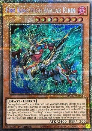 Image of Fire King High Avatar Kirin (Starlight Rare) (RA05-EN032) - Rarity Collection 5 1st Edition