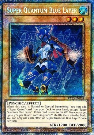 Image of Super Quantum Blue Layer (Starlight Rare) (RA05-EN009) - Rarity Collection 5 1st Edition