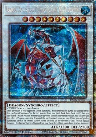 Image of Lancea, Ancestral Dragon of the Ice Mountain (Starlight Rare) (RA05-EN045) - Rarity Collection 5 1st Edition