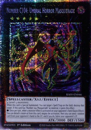 Image of Number C104: Umbral Horror Masquerade (Starlight Rare) (RA05-EN046) - Rarity Collection 5 1st Edition