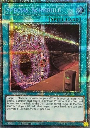 Image of Special Schedule (Starlight Rare) (RA05-EN060) - Rarity Collection 5 1st Edition