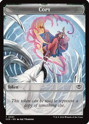 Image of Copy // Spirit (0010) Double-Sided Token (SOS-1 // 10) - Secrets of Strixhaven Foil
