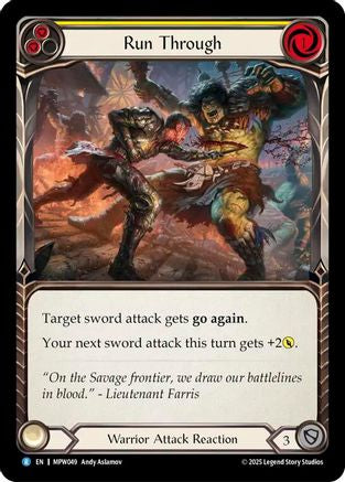 Image of Run Through (Yellow) (MPW049) - Mastery Pack Warrior