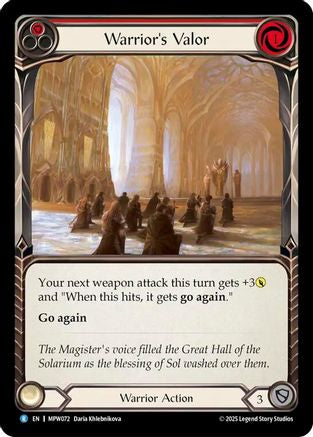 Image of Warrior's Valor (MPW072) - Mastery Pack Warrior