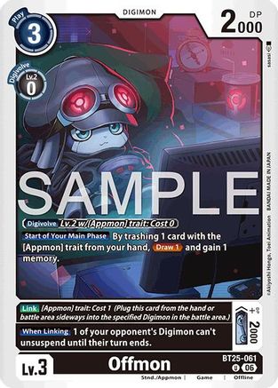 Image of Offmon (BT25-061) - Dual Revolution
