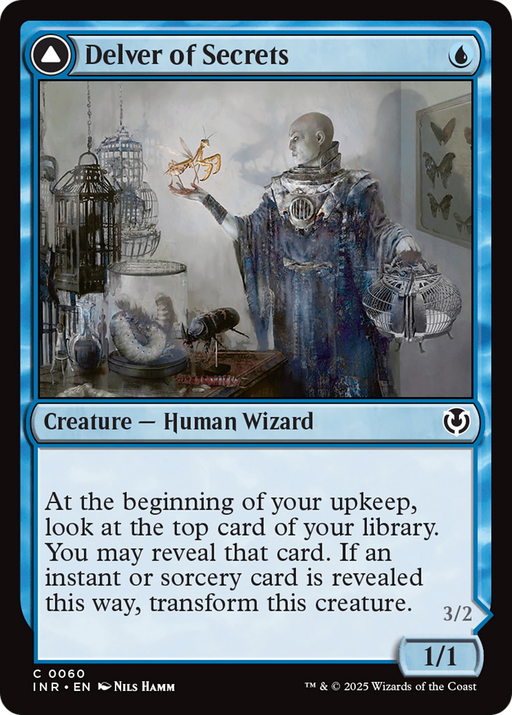 Image of Delver of Secrets // Insectile Aberration [Innistrad Remastered]