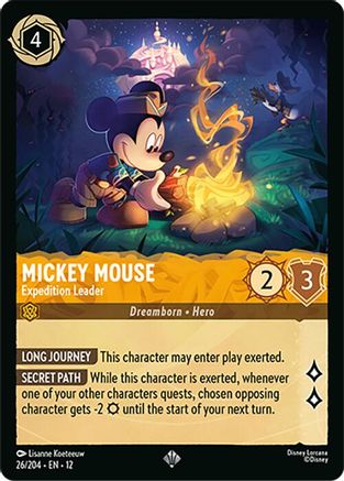 Image of Mickey Mouse - Expedition Leader (26/204) - Wilds Unknown