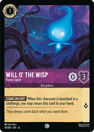 Image of Will o' the Wisp - Forest Spirit (47/204) - Wilds Unknown Cold Foil
