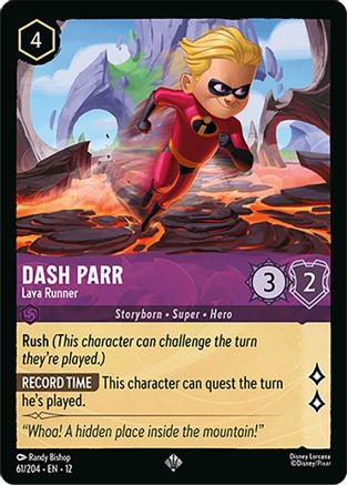 Image of Dash Parr - Lava Runner (61/204) - Wilds Unknown Cold Foil